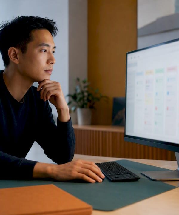 Solo founder comparing CRM workflows
